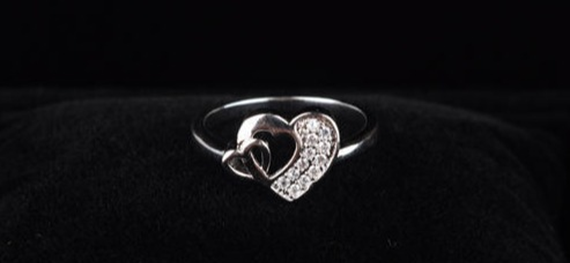 First Valentine Gift Heart Ring 