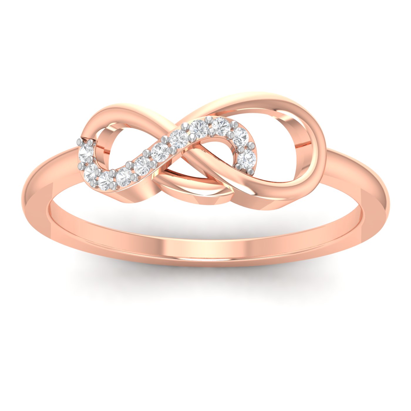 Infinity Promise Ring On Valentine Rose