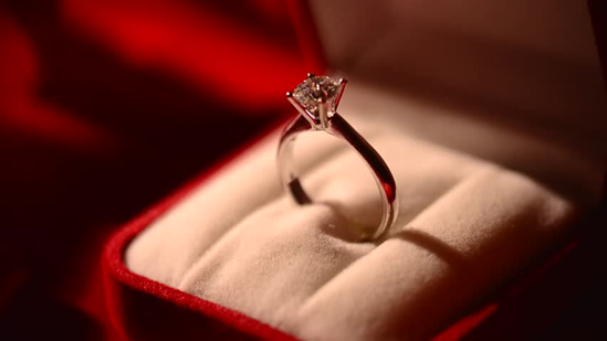 First Valentine Gift Solitaire Diamond Ring 