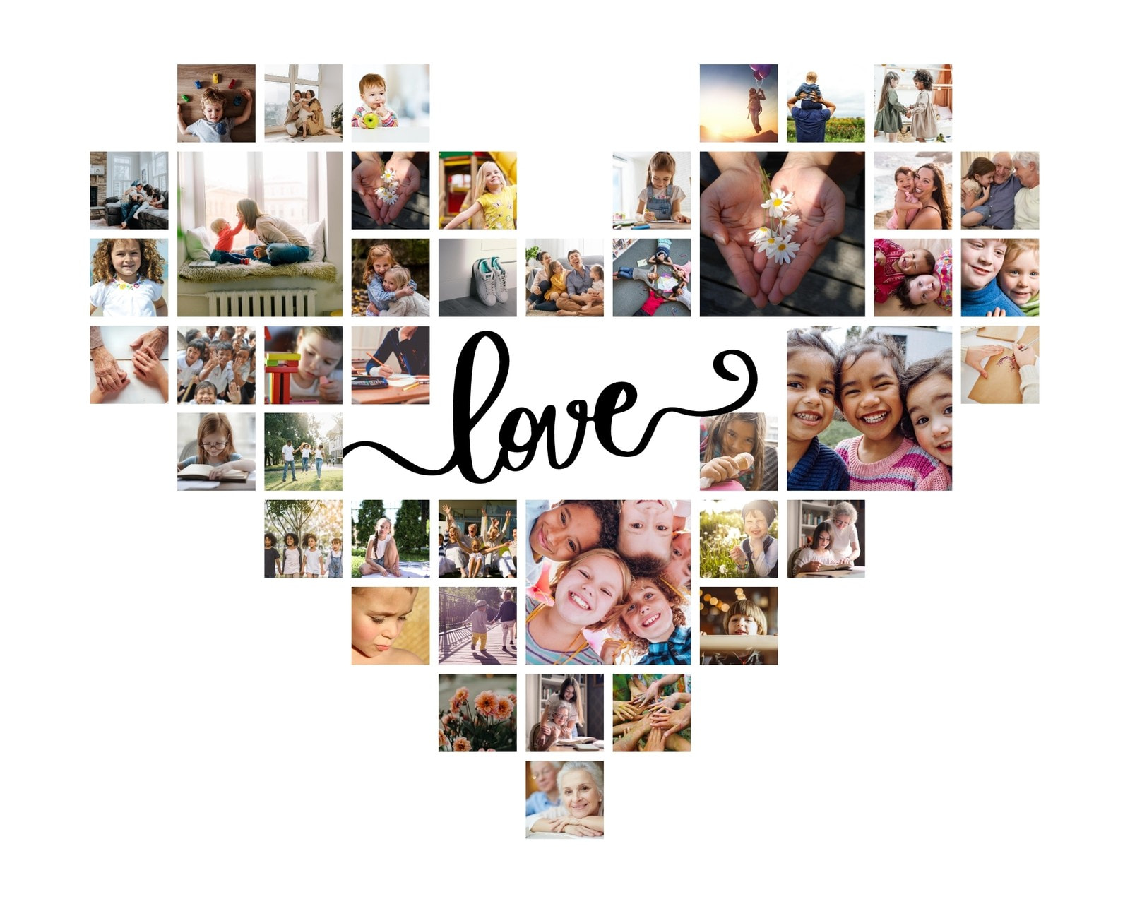 collage heart shaped photos | 1st valentine gift for girlfriend